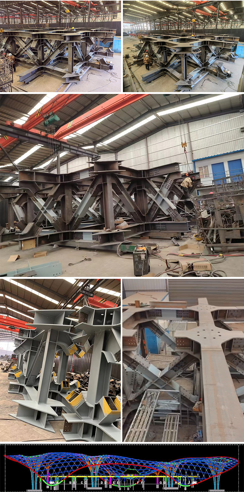 三峡恒基能脉瓜州70万千瓦“光热储能+”东吸热塔永昌钢结构项目